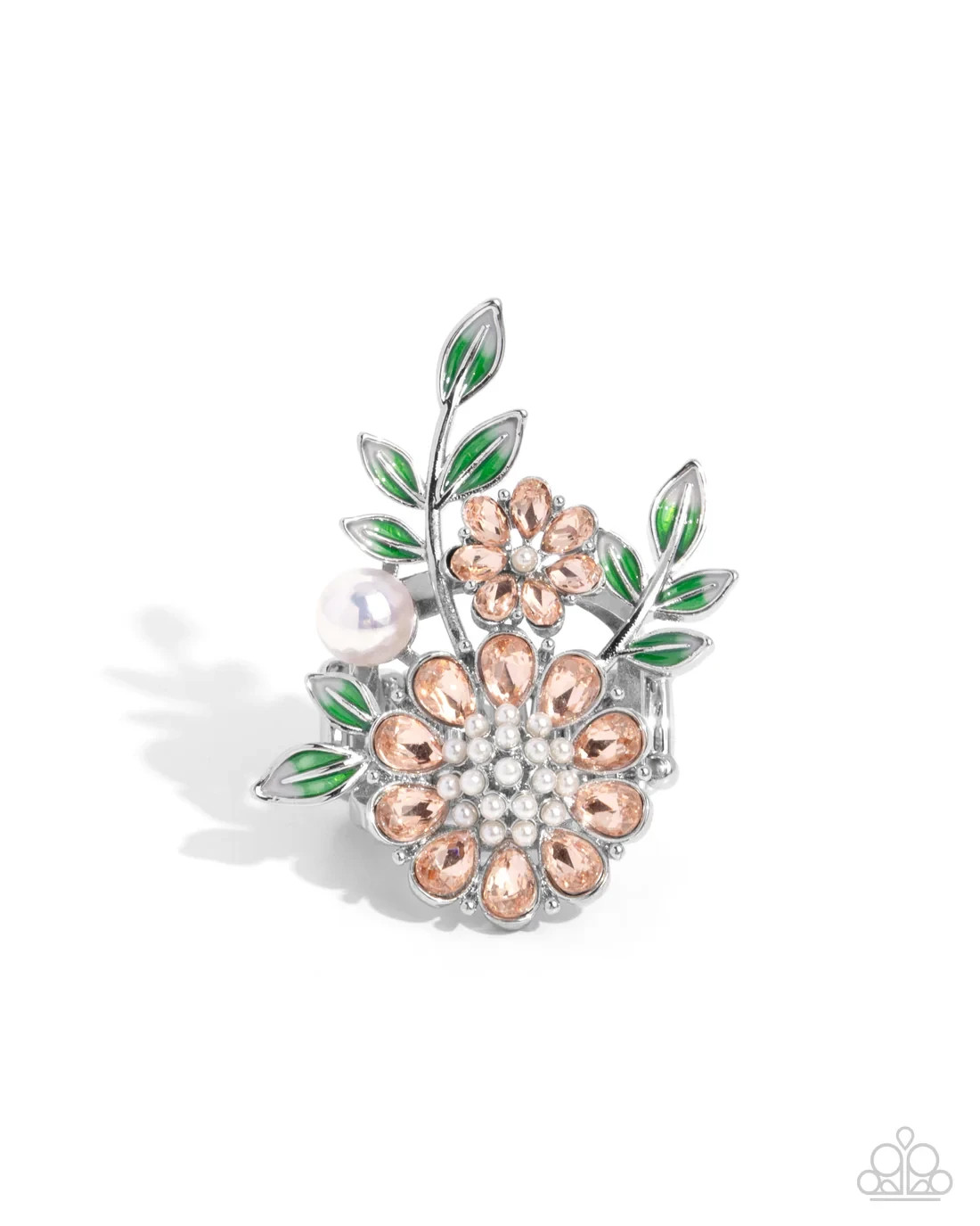 Paparazzi BOTANICAL BUNCH and BUDDING BLING orange COMPLETE LOOK 2PC set
