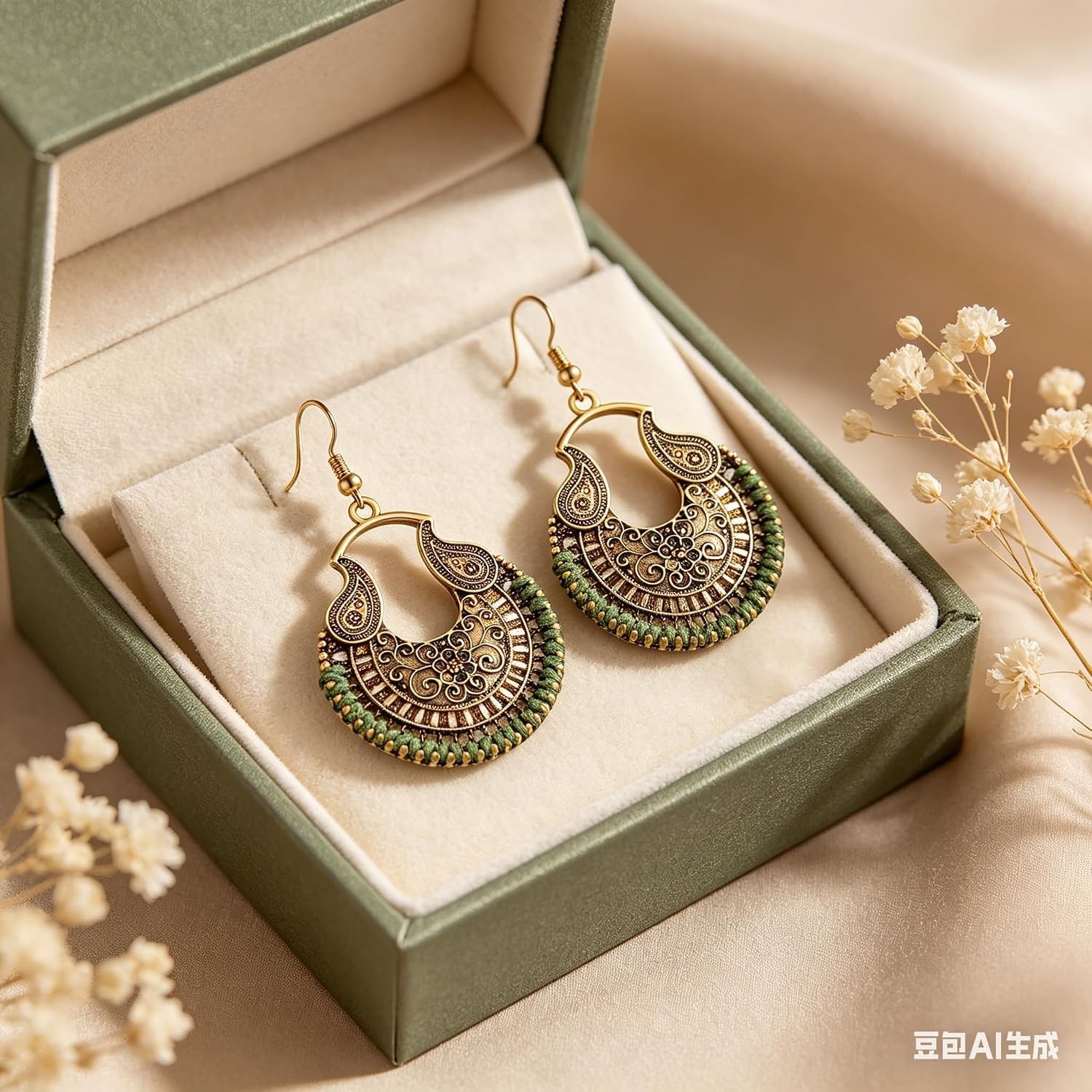 Gothic Bohemian Silver Drop Earrings – Perfect for Festivals and Vacations