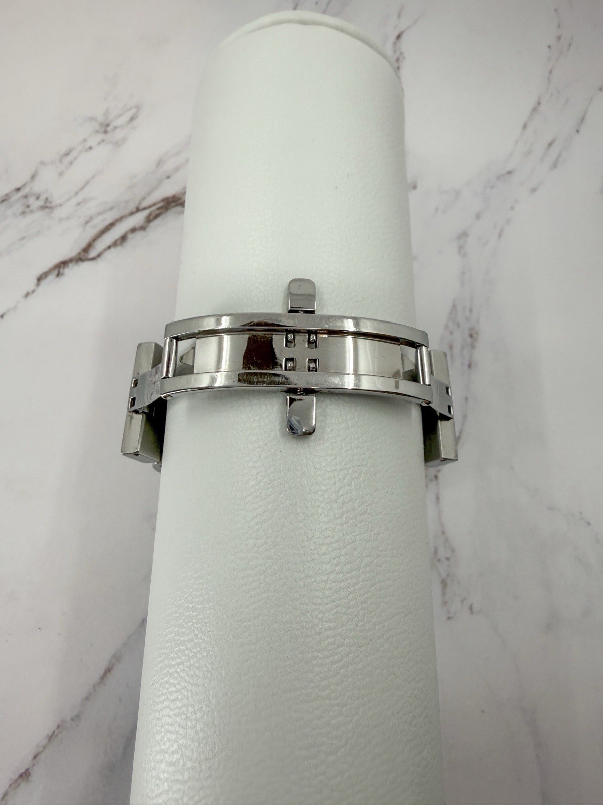 MICHELE Sport Diamond Chronograph Watch 71-5250 Stainless Steel 38mm Tested