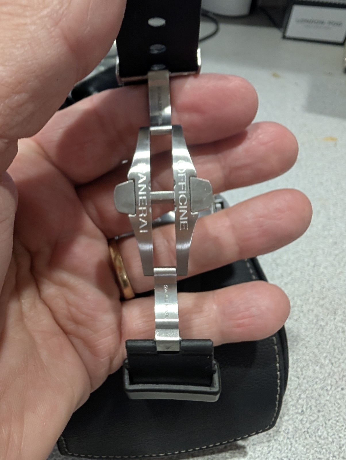 Panerai Luminor GMT 44mm Automatic Black Dial Rubber Strap w/ Box