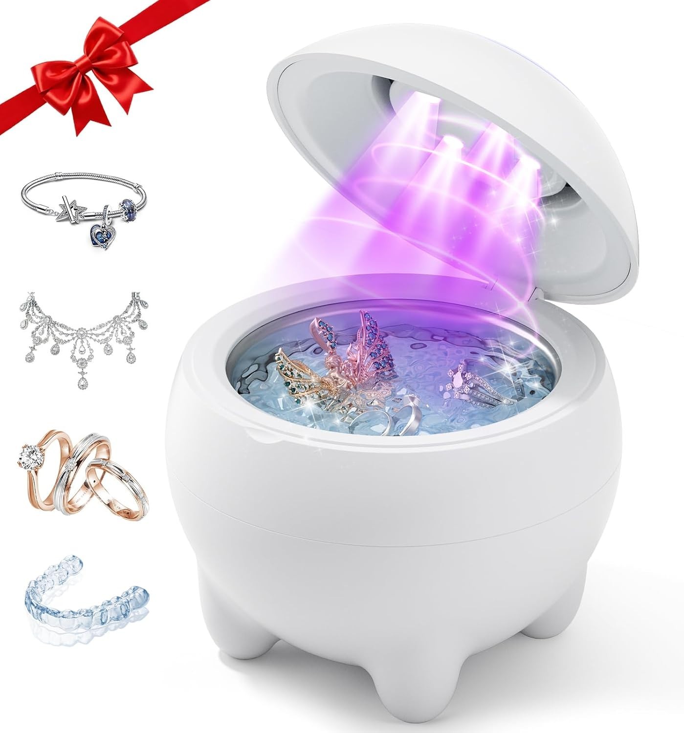 Ultrasonic Jewelry Cleaner Machine, 45KHz Retainer Cleaner Ultrasonic Profession