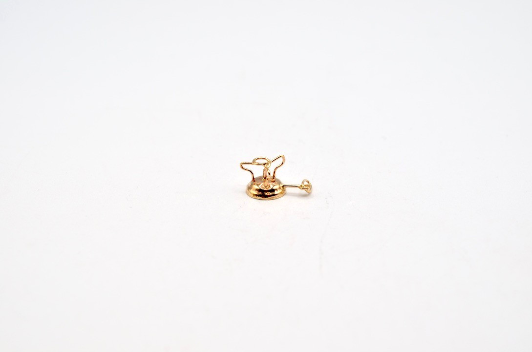 Vintage 18K Gold Mechanical Camp Stove Charm Pendant Primus Stove Charm 0.7g