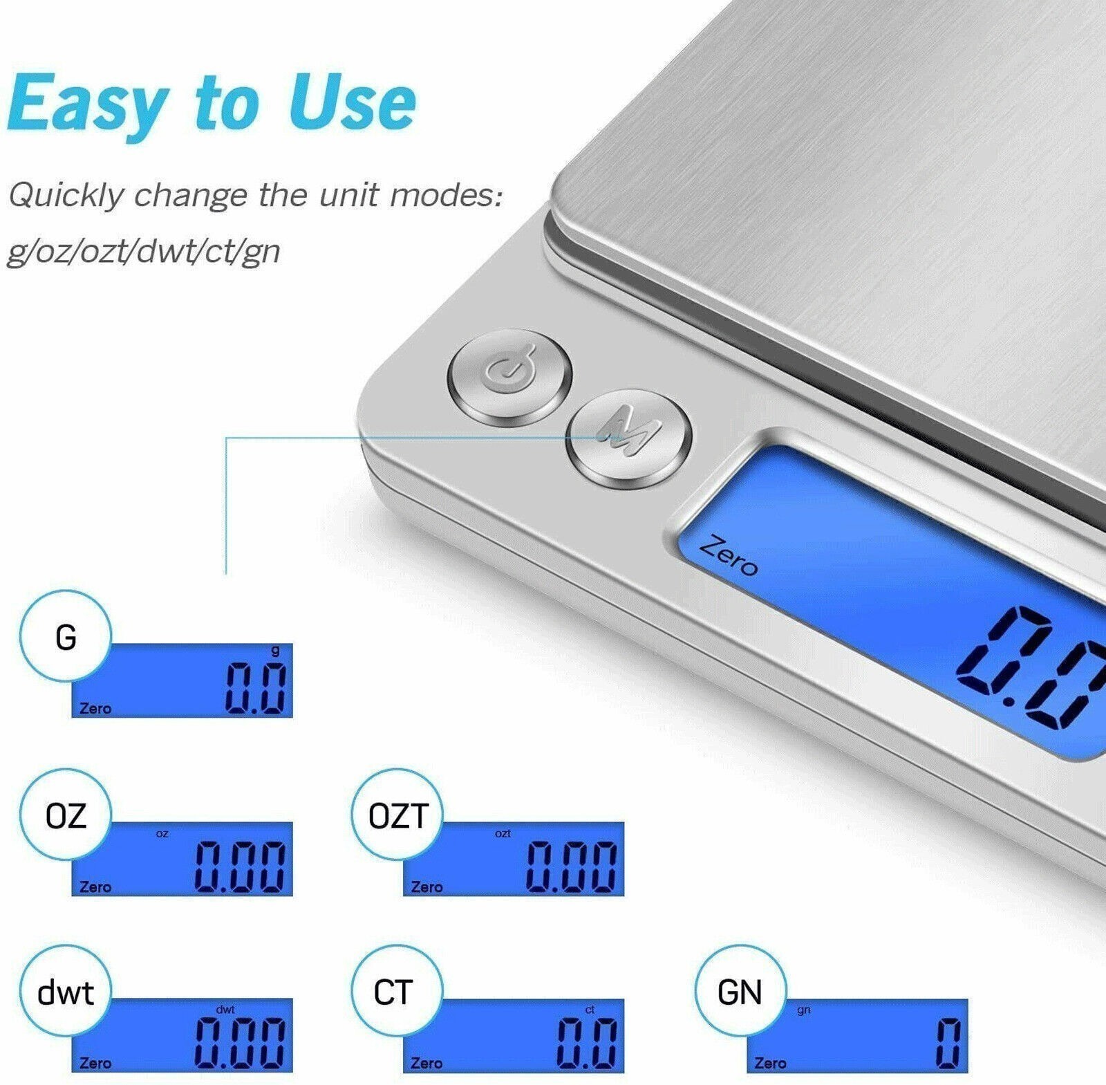 2000g/0.1g Digital Kitchen Scale Diet Food Coffee Jewelry Gold Pocket Size Herb