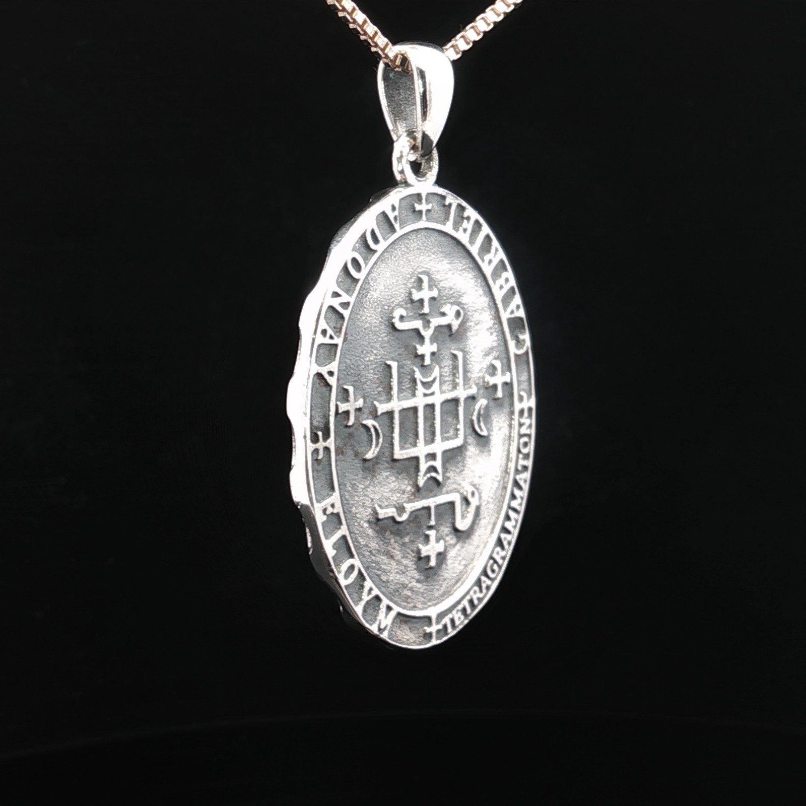 925 Sterling Silver Archangel Gabriel Necklace