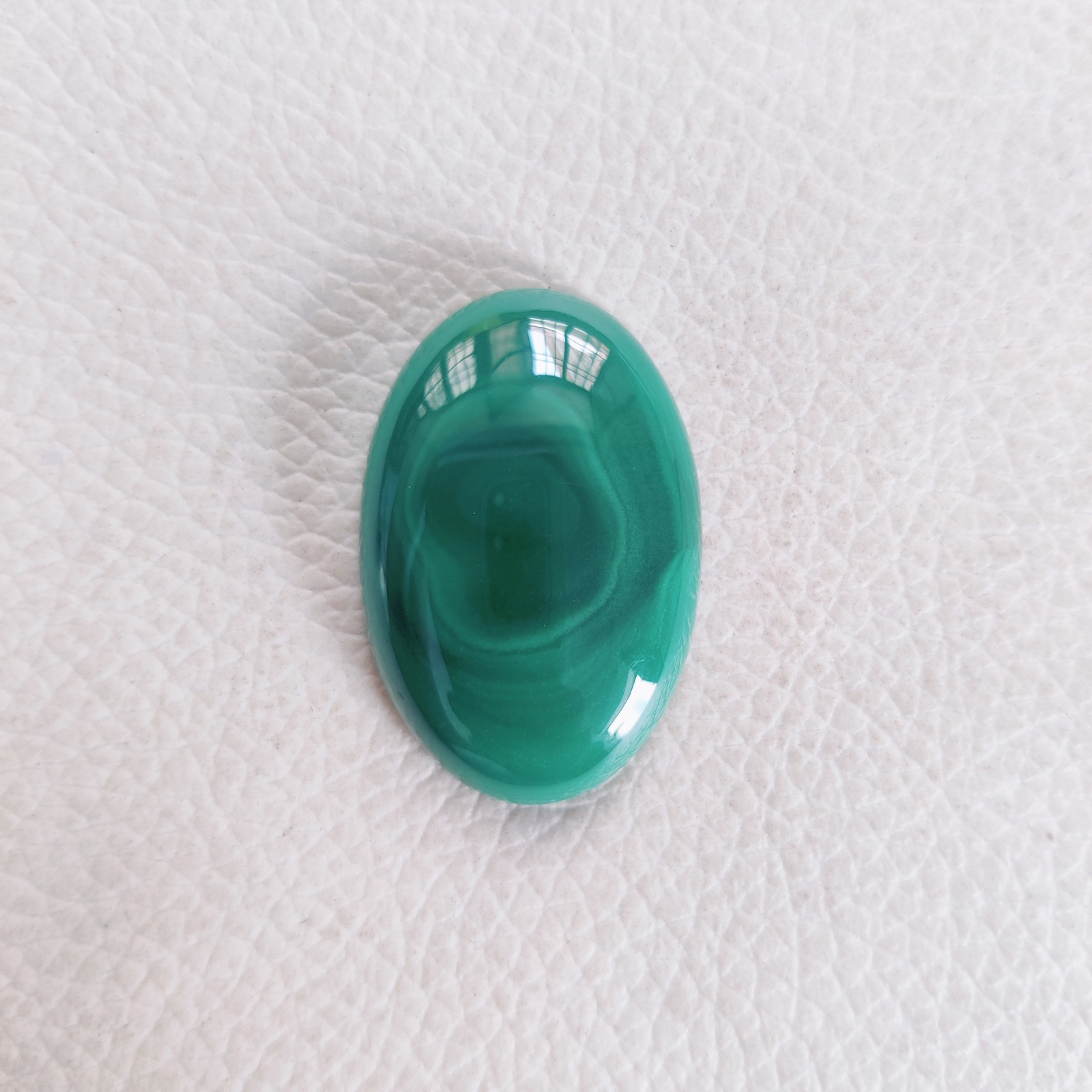 Natural Green Malachite Loose Gemstone Cabochon,Oval-44 CT, 30 X 20 X 6 MM