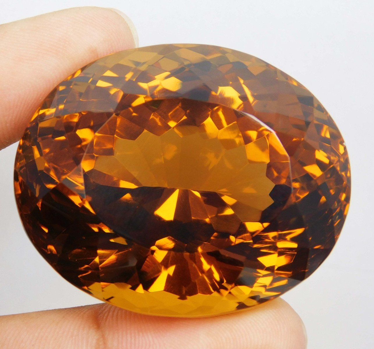 Certified 257.20 Ct Natural Imperial Topaz Rare “Yellow Brown” Loose Gemstone