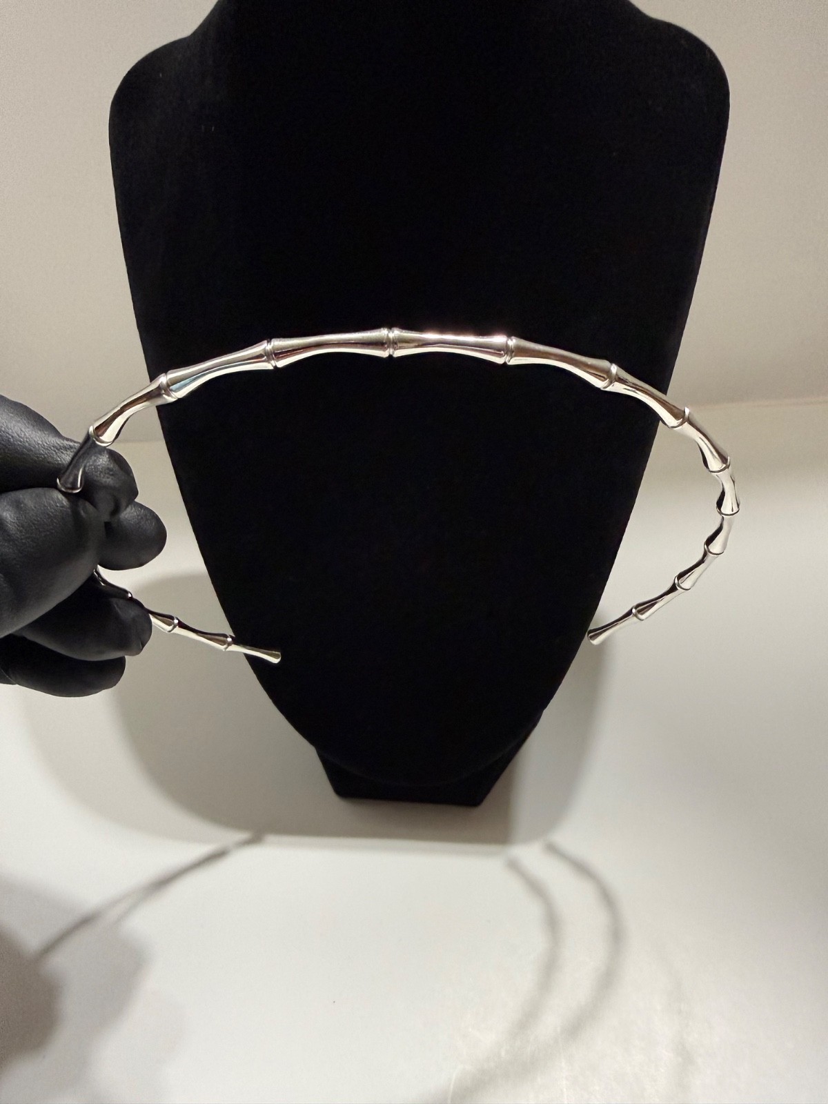 choker white gold filled