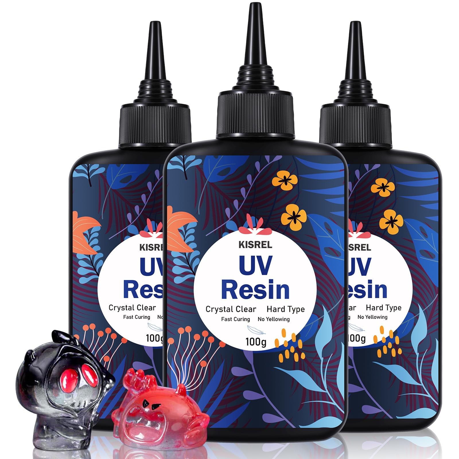 KISREL UV Resin 300G – Upgraded UV Resin Kit, Hard Type Crystal Clear Ultraviole