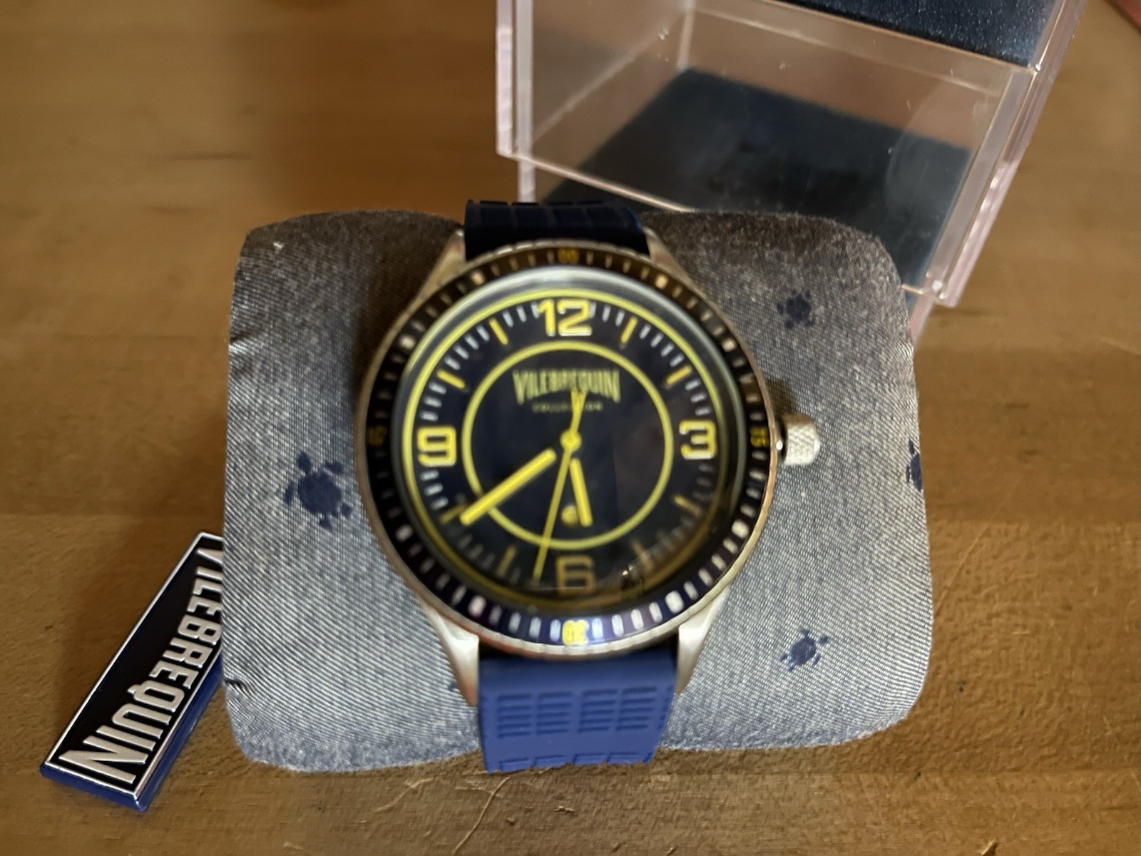 NWT In Box VILEBREQUIN Collection Chronograph Blue Marine Wrist Watch Unisex