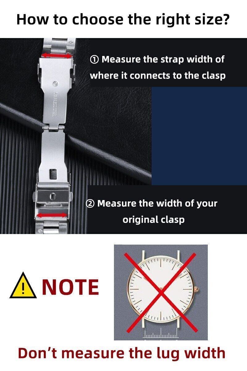 Original 16mm 18mm 20mm Watch Buckle Stainless Steel Watch Band Clasp For Seiko