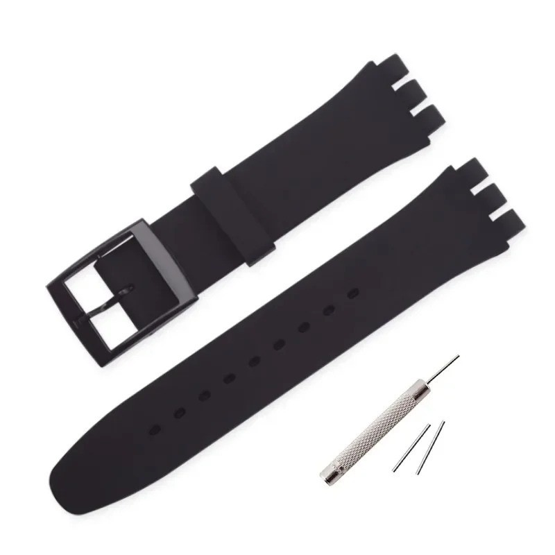 Wrist Watch Band Strap For Swatch 16mm 17mm 19mm 20mm Rubber Silicone Watchband