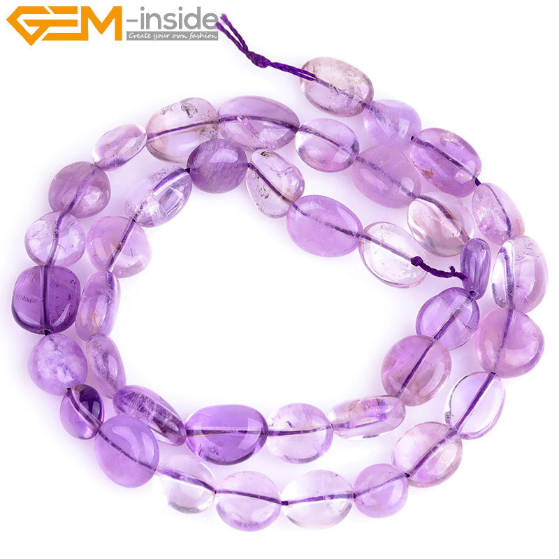 Fluorite Amethyst Beads Freeform Nugget Gemstone For Jewelry Making 15″ 9x12mm