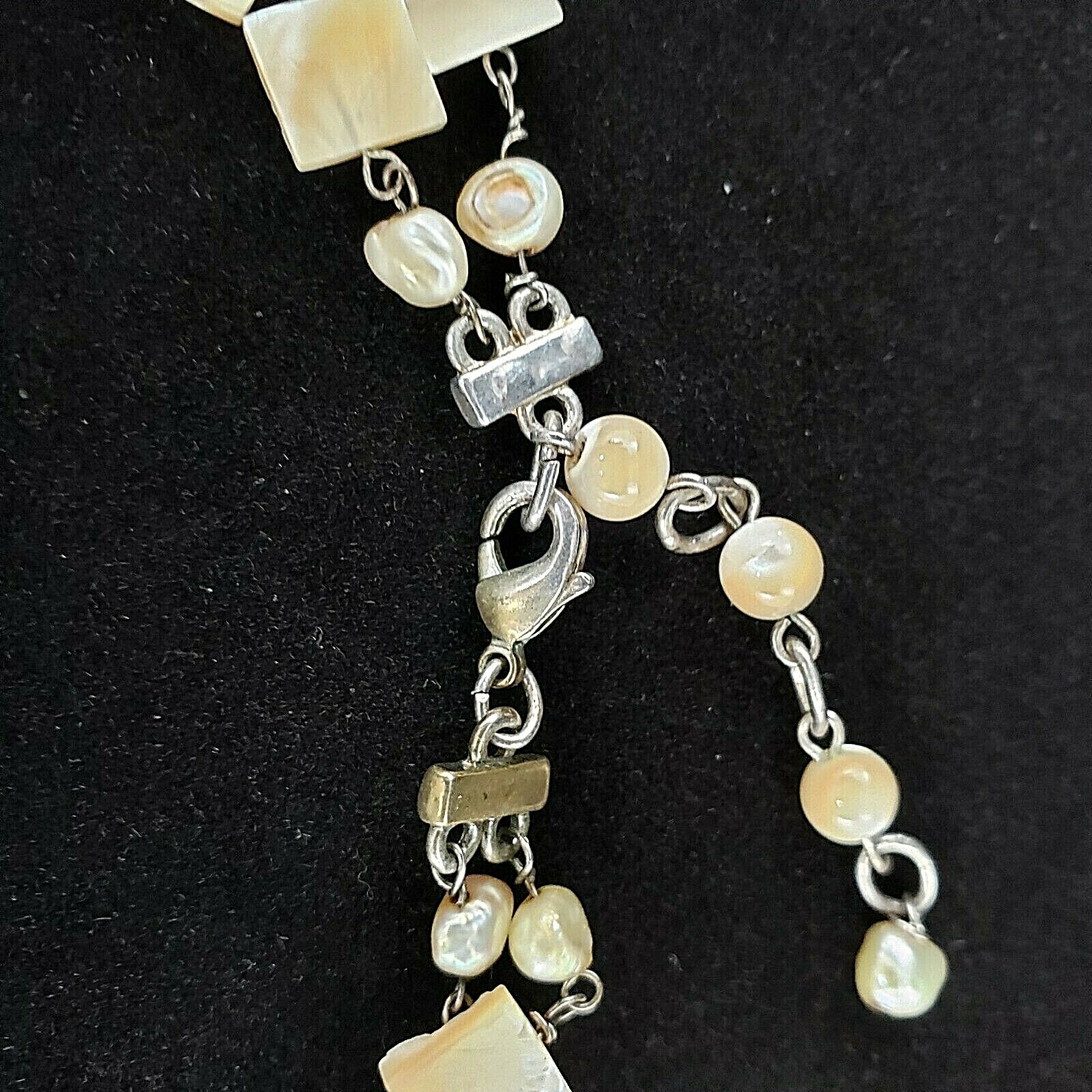 Double Strand Shell and Freshwater Pearl Necklace Linked with Shells Pendant