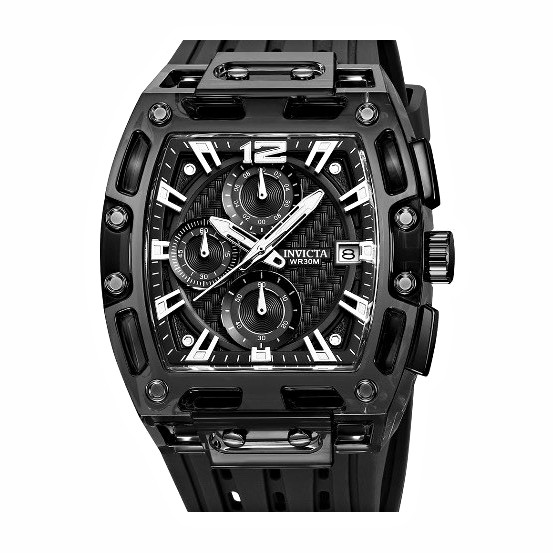 Invicta S1 Rally Allogrip Men 42mm Chronograph Date 200m Black Quartz