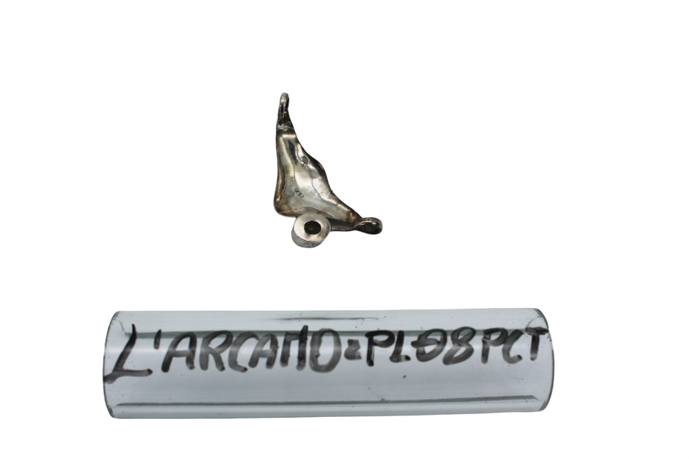 Pendant, Figure, Candle, Stylized Symbol, AG 925, PL08BCT, The Arcanum