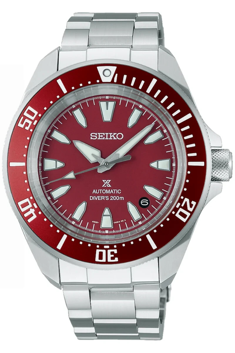 Seiko Prospex 41.7mm Automatic Men’s Diver Watch (Red Dial)