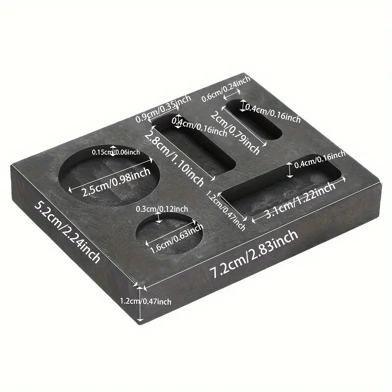 Graphite Ingot Casting Mold Combo Mould For Melting Refining Gold Silver Copper