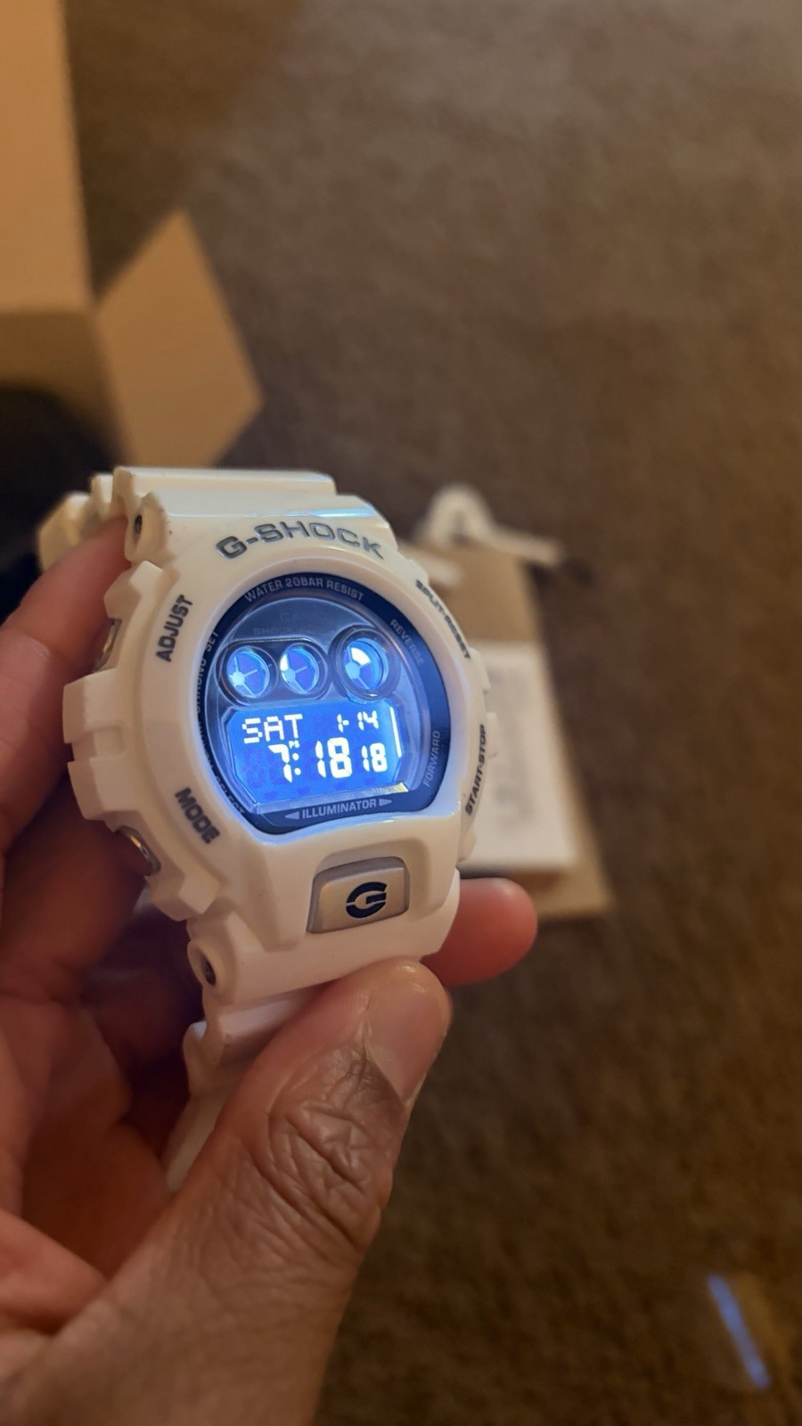 White gshock GD-X6900RD-4DR brand new everything included