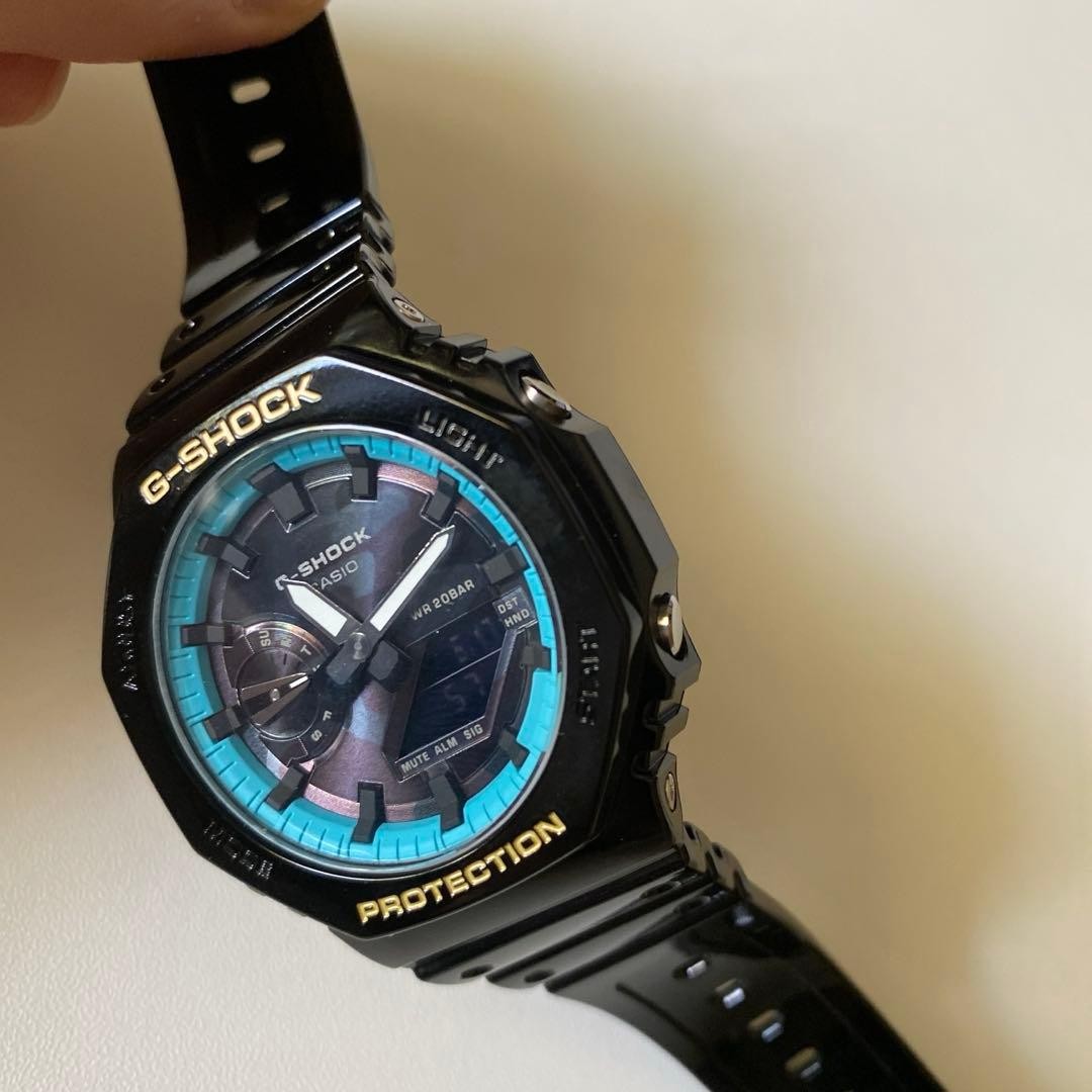 Casio g SHOCK 2100 Dial Camouflage Tiffany Blue Original Casio