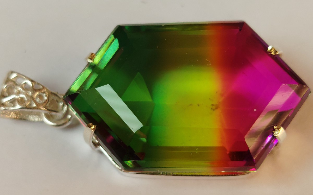 AAA+ 98.90 Ct. Fancy Cut Large Ametrine 925 Silver Pendant Gift for Women/Her