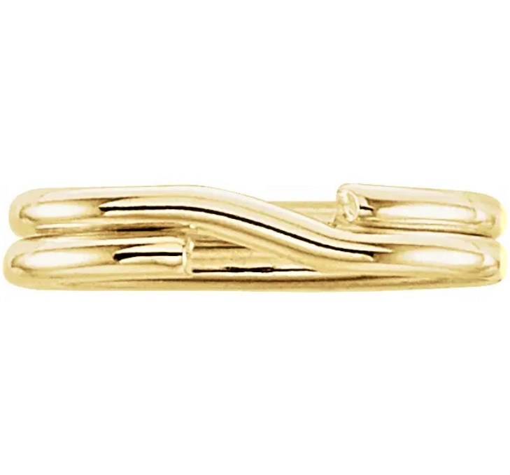 4.8×6.8mm OD 14k Solid Yellow Gold Oval Split Jump Ring Keychain Charm Link USA