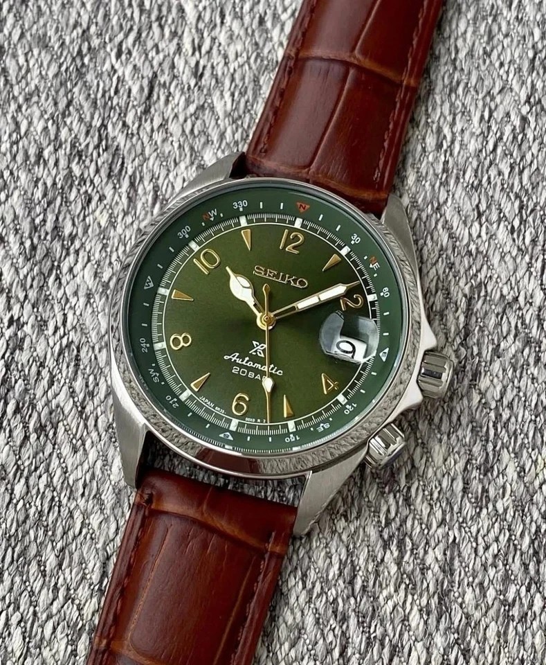 Seiko Prospex Alpinist Green Automatic Men’s Watch Free Shipping