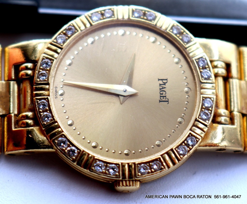Piaget Dancer 18k Yellow Gold Diamond Champagne 23mm Watch 80564 K 81 works