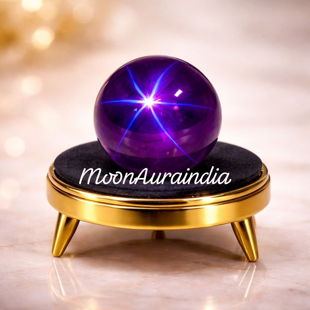 14Ct Natural Purple Star Sapphire Gemstone Rare 6 Rays Star Sapphire Gemstone