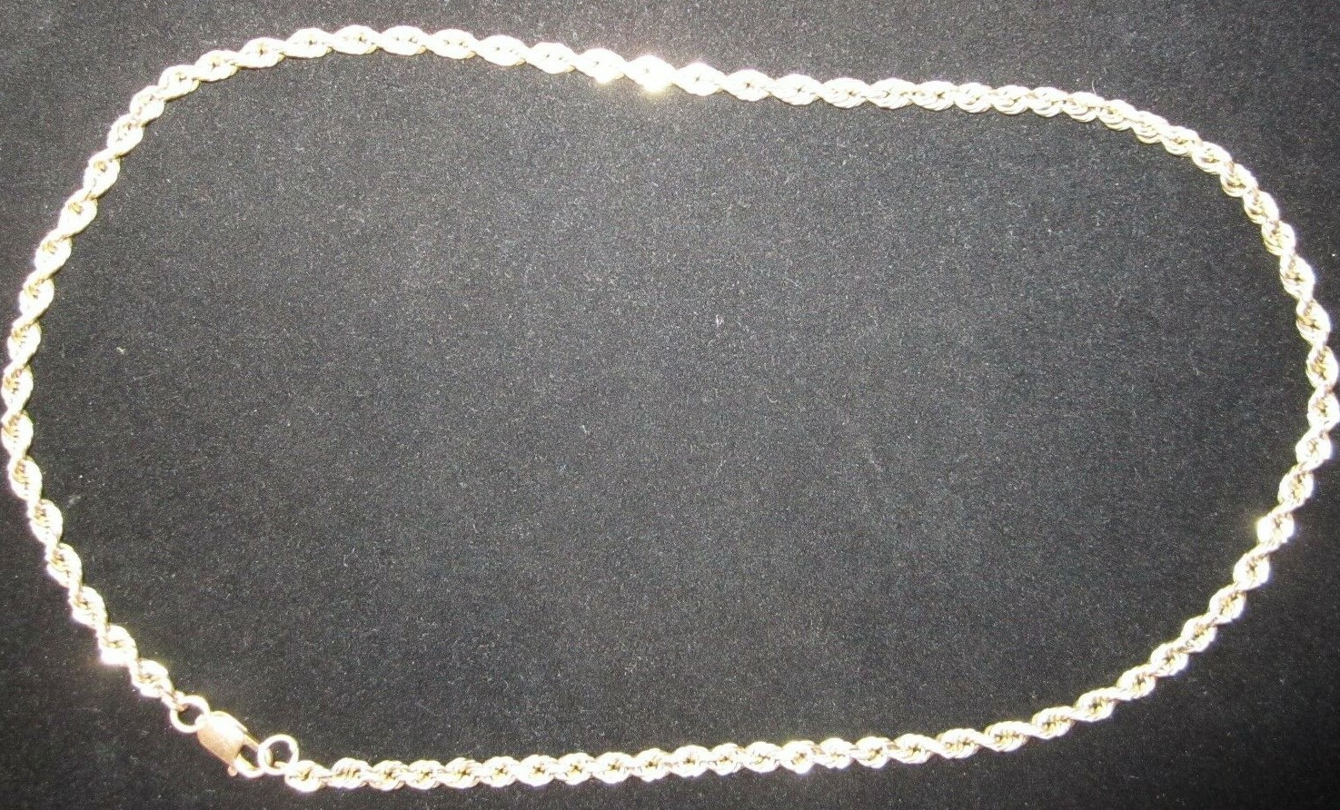 HUGE 14k Yellow SOLID Gold 28.5 Grams 20.5″ Rope Necklace 4.3mm ITALY