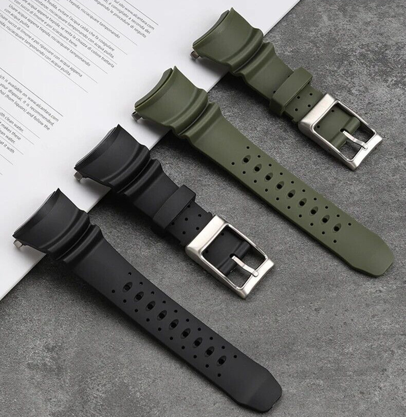 Strap/Adapters For Citizen Men’s Diver B873-S057892 Rubber Dive Watch Band