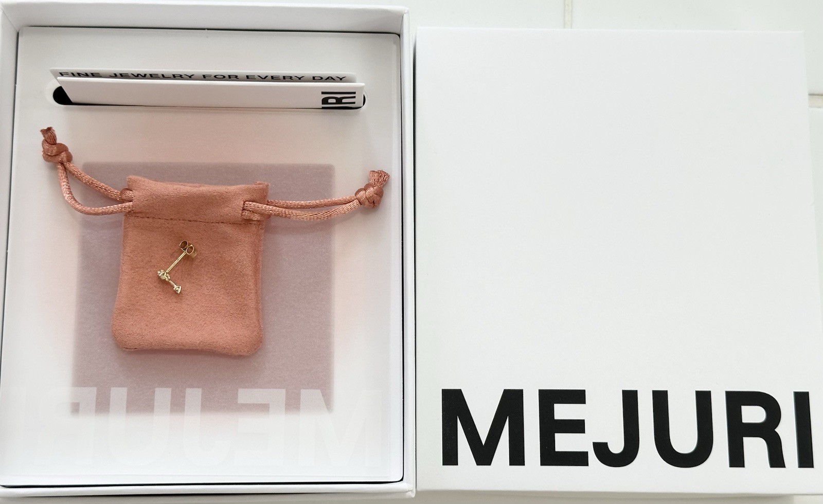 NWT Mejuri Celeste Lab Grown Diamond Quatra Stud