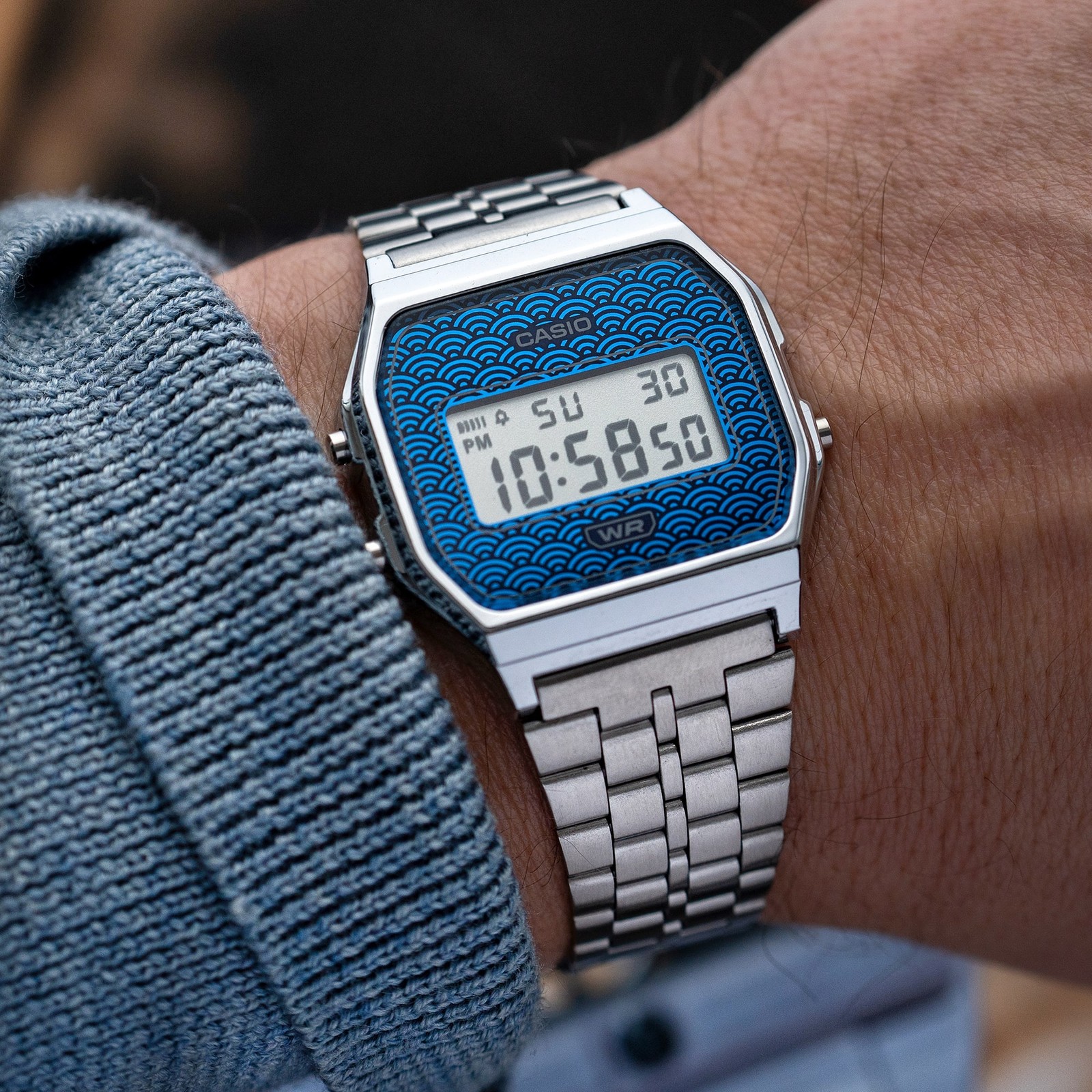 CASIO CLASSIC Series A159WEVJ-2 Made in Japan NEW Traditional Japanese pattern
