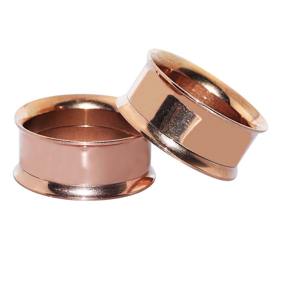 2PCS Stainless Steel Ear Tunnels Screw Ear Gauges Double Flare Ear Plugs 2G-3/4″