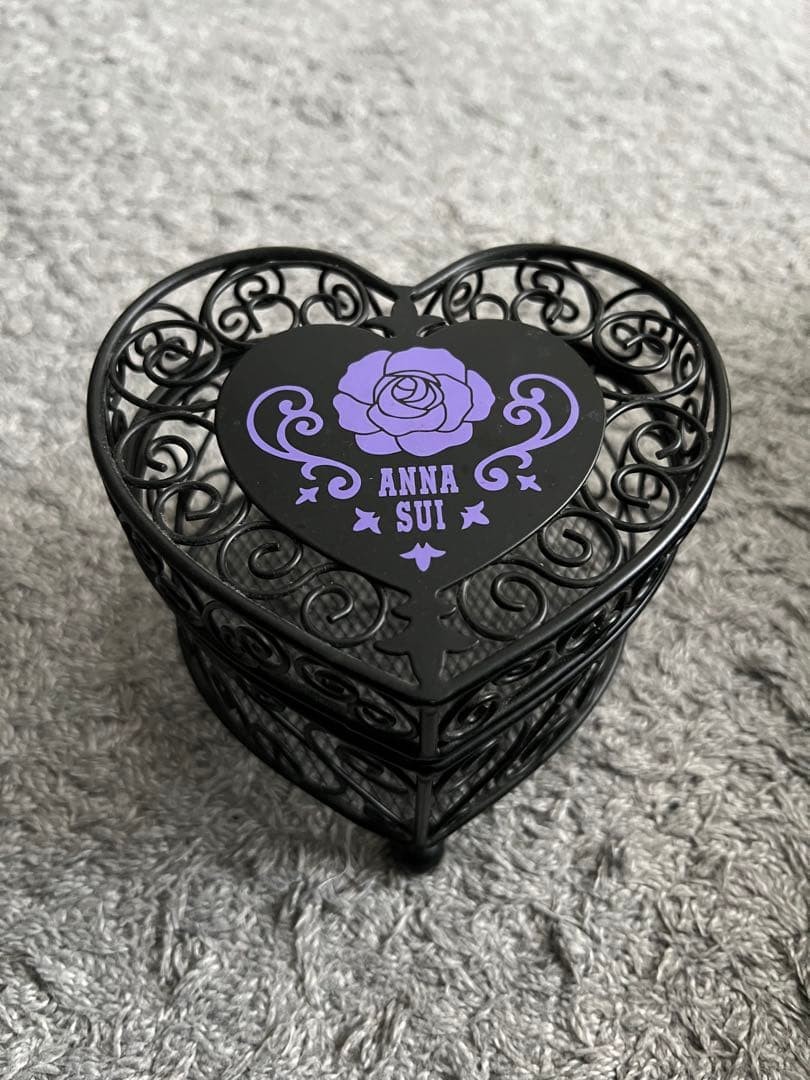 Anna Sui Heart Magical Basket Necklace Black Novelty Used For 14Y+ Japan