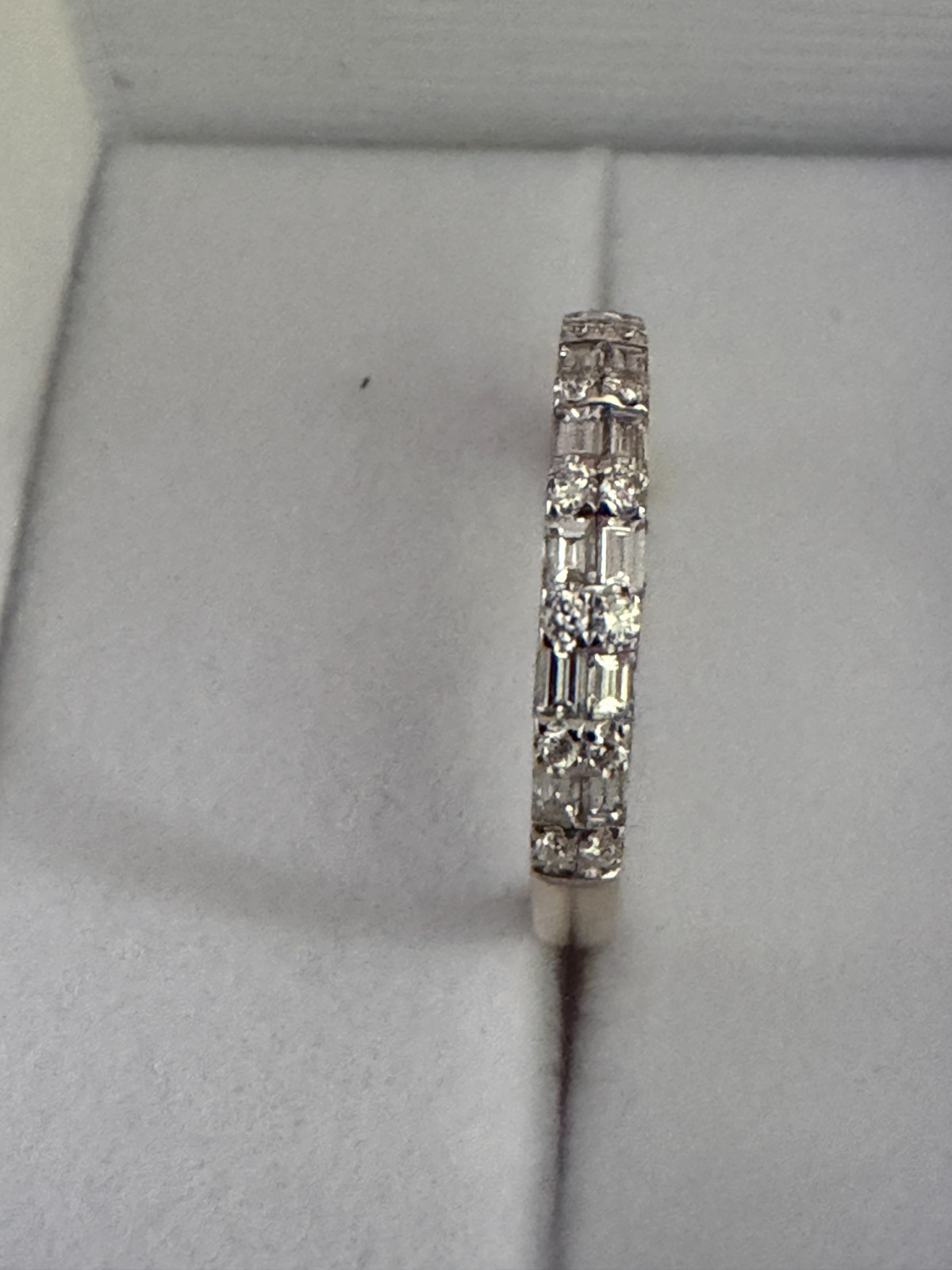 14k White Gold Natural Diamond Ring .50ctw. H.J. NAMDAR SI1/H Modern Elegance