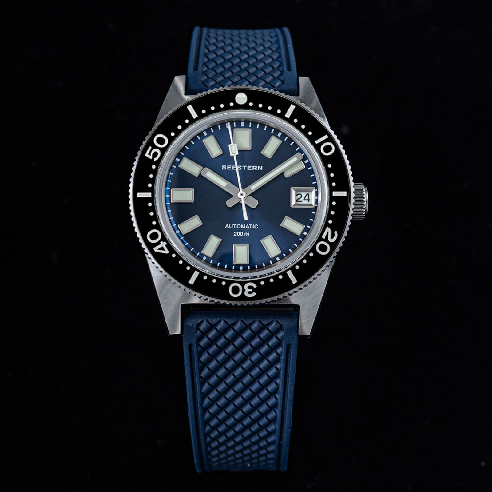 Seestern V3 62MAS 20ATM Genuine Ceramic Bezel 200m DIVER’S Watch SE2021-D62S-BB