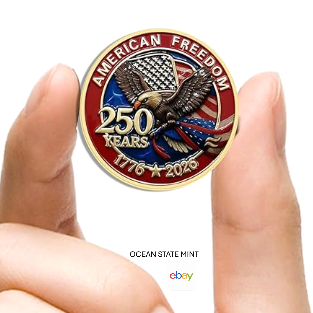 250th American Bald Eagle Anniversary USA Premium American Patriotic Lapel Pin