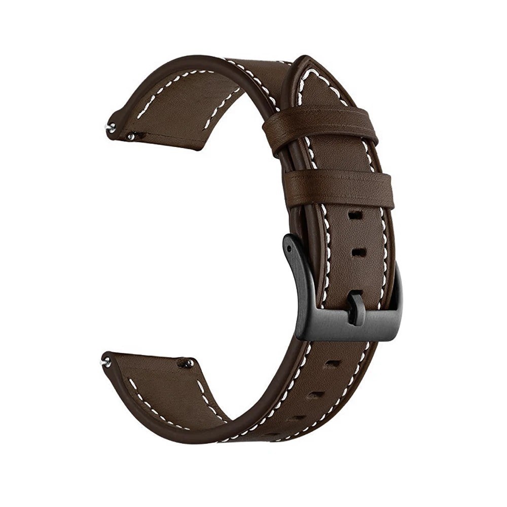 18mm 20mm 22mm Classic Genuine Leather Watch Band Strap Quick Release Wristband