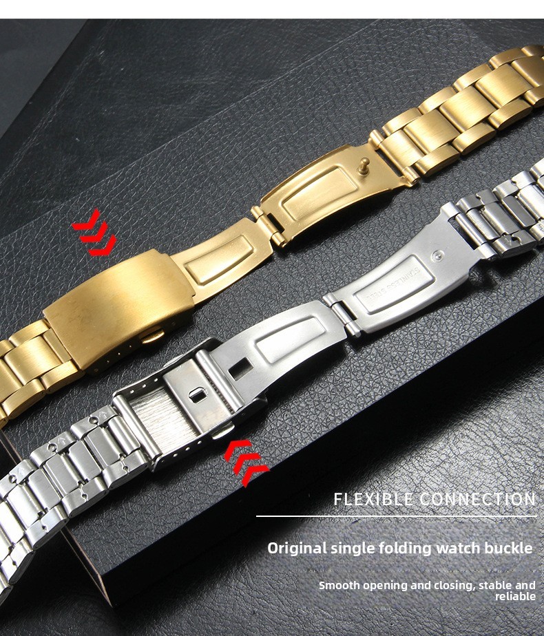 For Casio AE1200 AE1300 A159 A158 F91 Stainless Steel Watch Band Strap with Tool