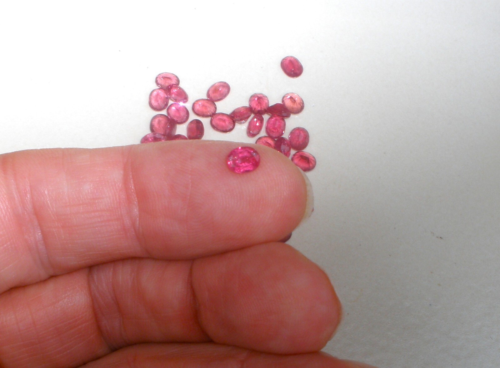 Ruby Red Tourmaline Oval Loose Faceted Natural Gem 5x4mm