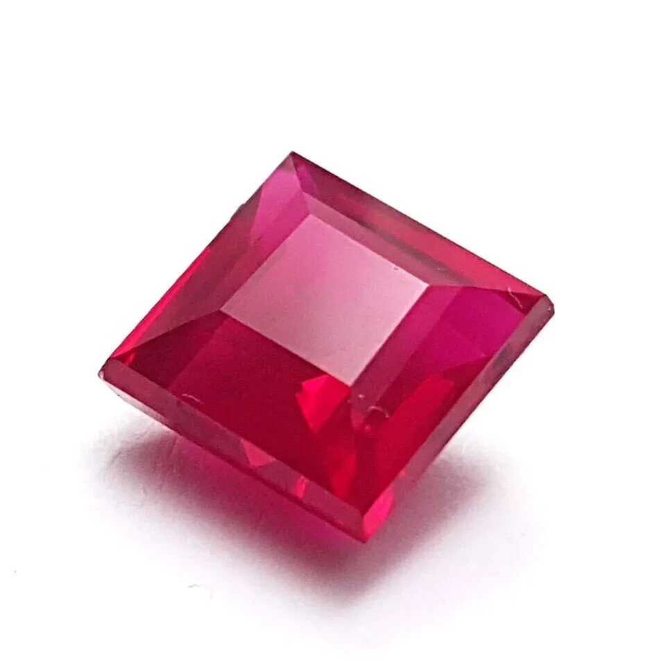 Natural Fabulous Blood Red Ruby 12 Ct Square Cut EGL Certified Loose Gemstone