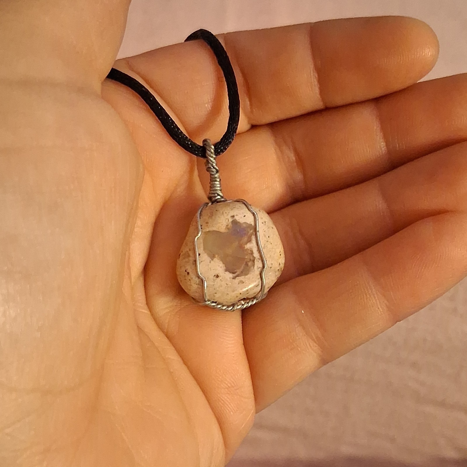 Turtle Charm Pendant And Crystal Necklace