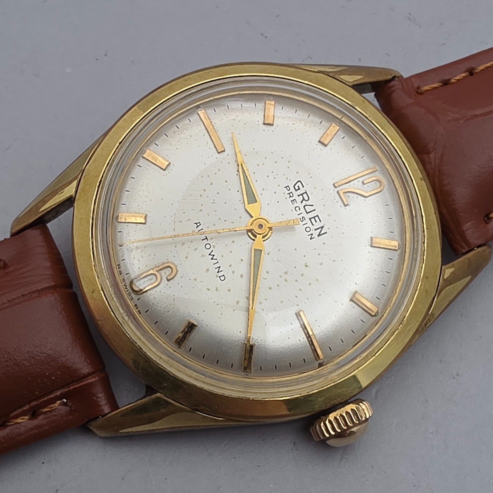 Vintage GRUEN men’s automatic watch N710SS SWISS 1960s