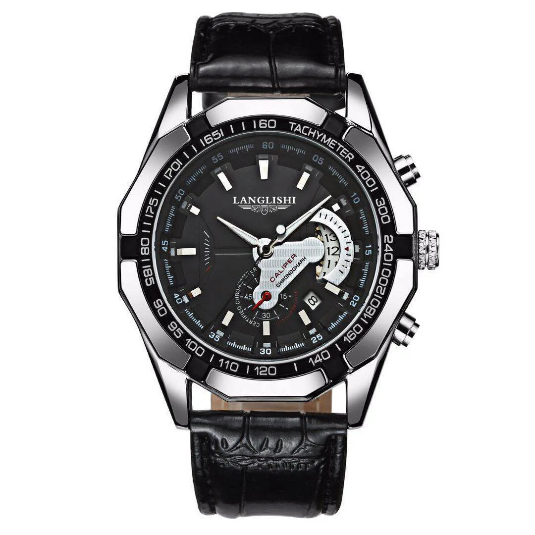 Men’s Large Dial Luminous Waterproof Calendar Watch Outdoor Sport