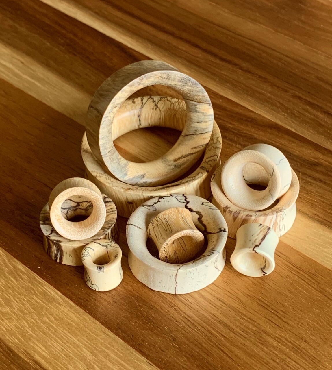PAIR Tamarind Wood Tunnels Plugs Organic Gauges Earlets Body Jewelry