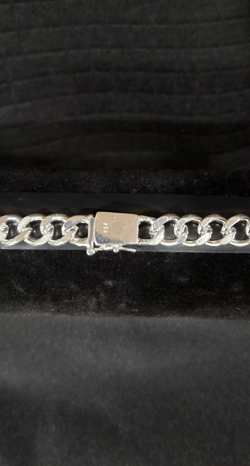 .925 Sterling Silver Cuban Link Chain Necklace 20” 10mm wide w/ Box Clasp