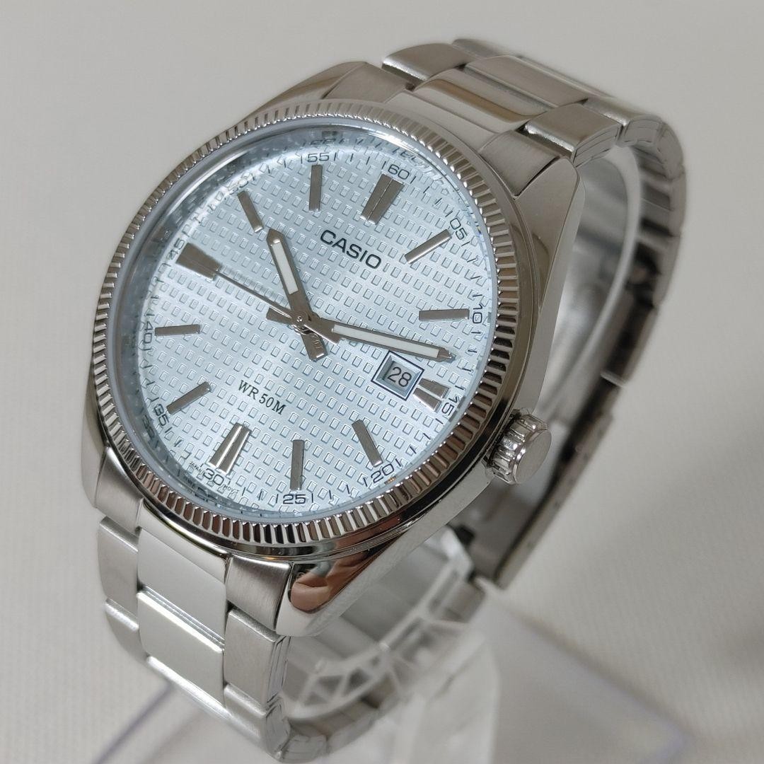 Brand New CASIO Watch Tiffany Blue MTP1302 Waffle Dial