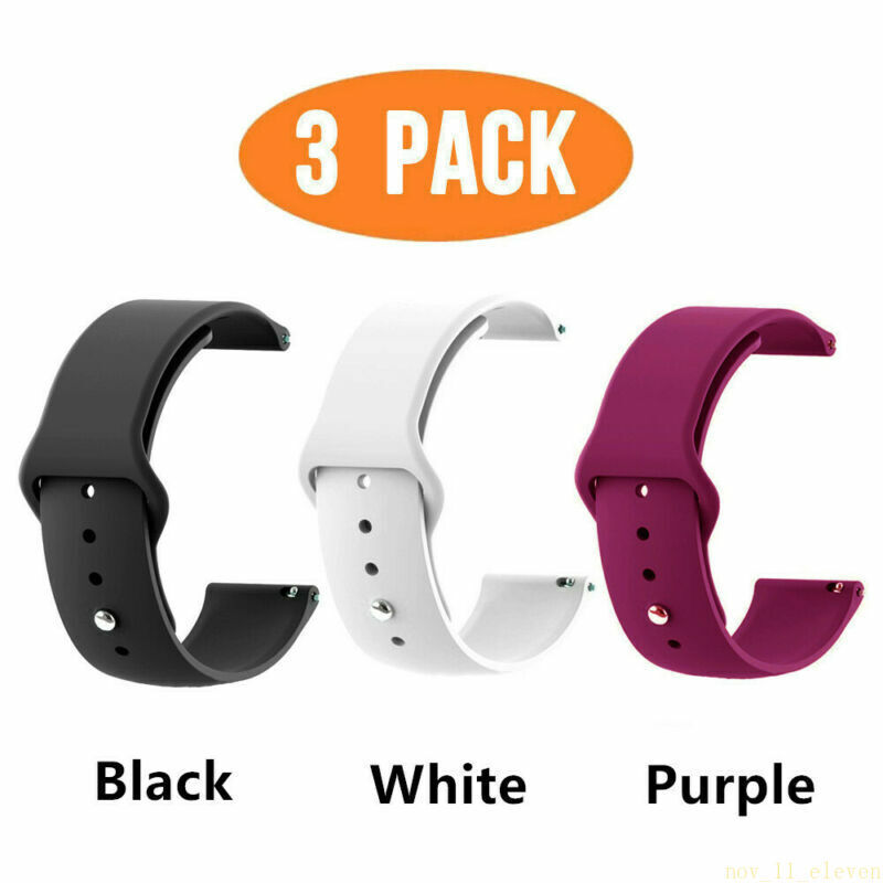 3X Silicone Sport Band Strap for Samsung Galaxy Watch 4 5 6 7 40/44 Classic47/43