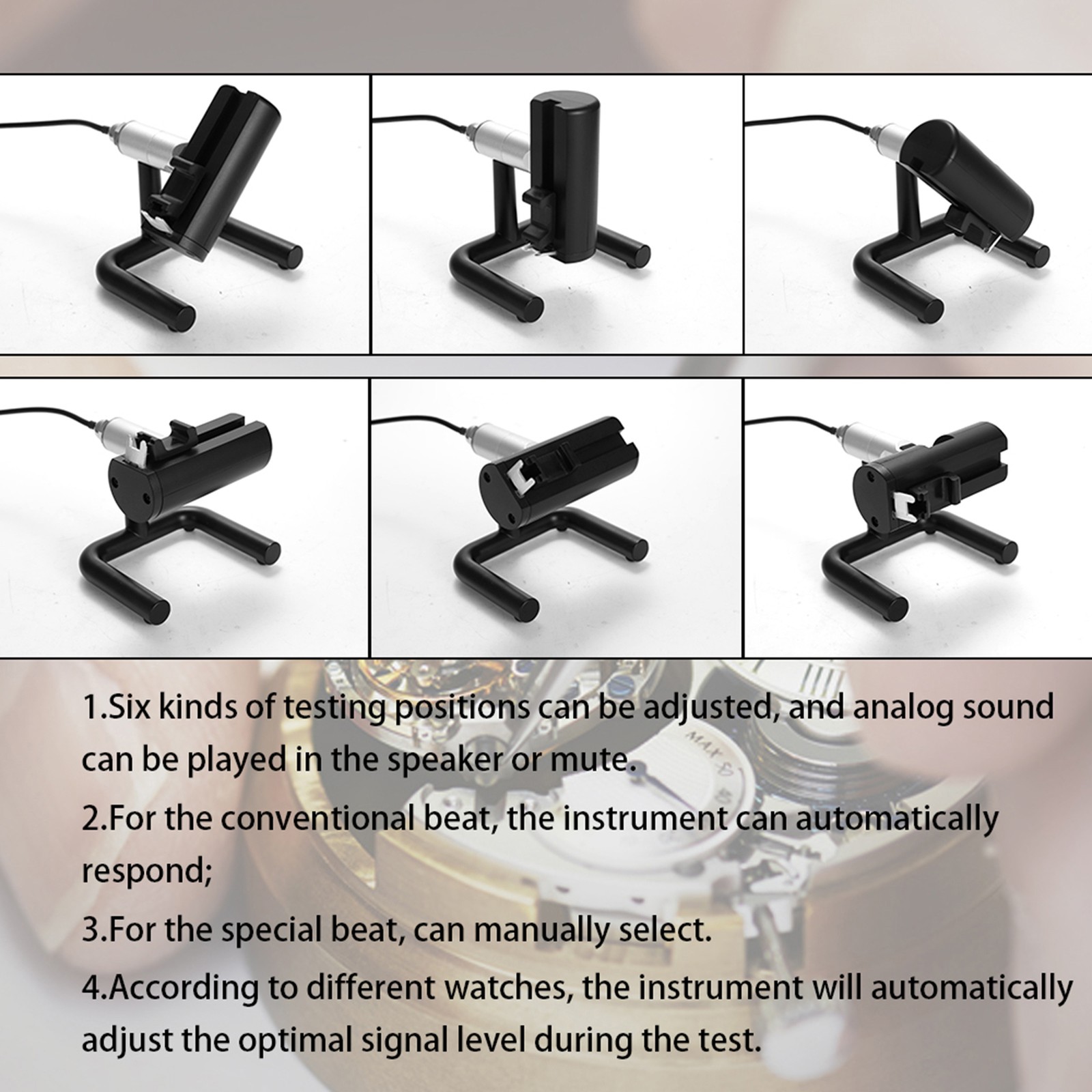 Weishi No.1000 Timegrapher Mechanical Watch Timing Machine Multifunction Tool