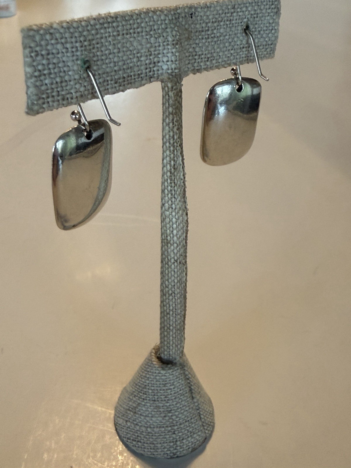 RL Ralph Lauren Sterling Silver Ingot Pierced Dangle/Drop Earrings